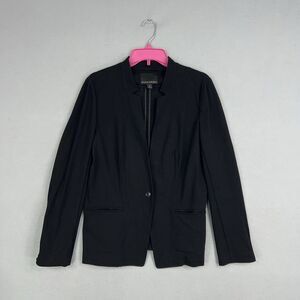 Banana Republic Blazer Womens 10 Black Travel Jacket Career Office Work Minimal